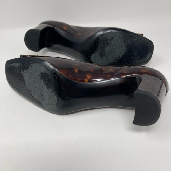 Stuart Weitzman Tortoiseshell Patent Leather Heels 6.5 - Picture 5 of 7